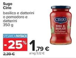 Carrefour Sugo Cirio offerta