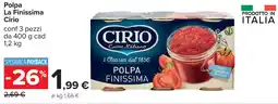 Carrefour Polpa Finissima Cirio offerta