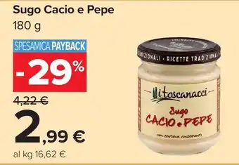 Carrefour Sugo Cacio e Pepe offerta