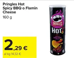 Carrefour Pringles Hot Spicy BBQ o Flamin Cheese offerta