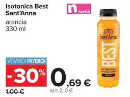 Carrefour Isotonica Best Sant'Anna offerta