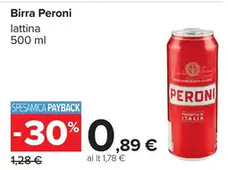 Carrefour Birra Peroni offerta
