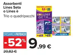 Carrefour Assorbenti Lines Seta o Lines offerta