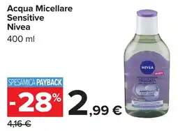 Carrefour Acqua Micellare Sensitive Nivea offerta