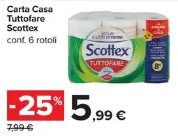 Carrefour Carta Casa Tuttوفare Scottex offerta