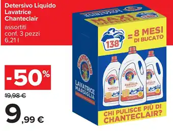 Carrefour Detersivo Liquido Lavatrice Chanteclair offerta
