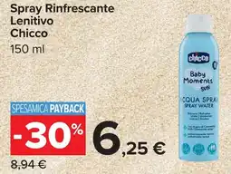 Carrefour Spray Rinfrescante Lenitivo Chicco offerta
