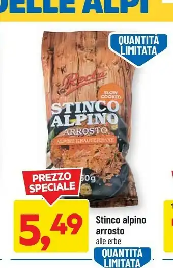 DPiù Stinco alpino arrosto offerta