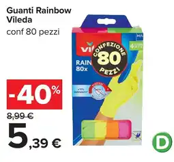 Carrefour Guanti Rainbow Vileda offerta
