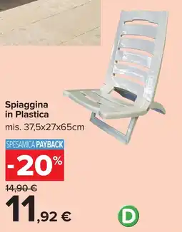 Carrefour Spiaggina in Plastica offerta