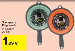 Carrefour Scolapasta Pieghevole in plastica offerta