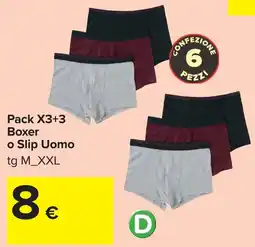 Carrefour Boxer o Slip Uomo offerta