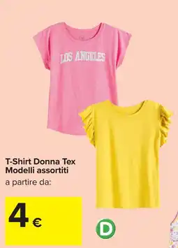 Carrefour T-Shirt Donna Tex offerta