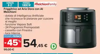 Carrefour Friggitrice ad Aria Dora con AI Melchioni offerta