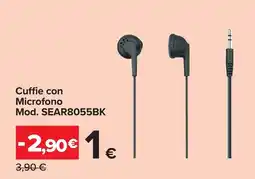 Carrefour Cuffie con Microfono Mod. SEAR8055BK offerta