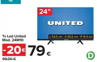 Carrefour Tv Led United offerta