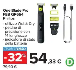 Carrefour One Blade Pro FEB QP654 Philips offerta