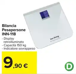 Carrefour Bilancia Pesapersone INN-118 offerta