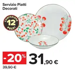 Carrefour Servizio Piatti Decorati offerta