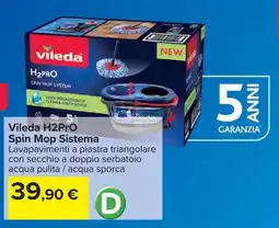 Carrefour Vileda H2Pro Spin Mop Sistema offerta
