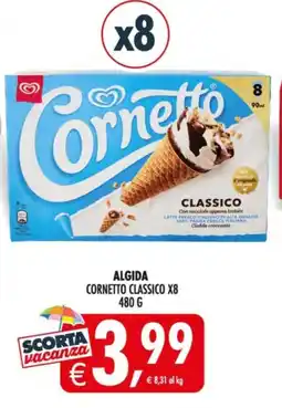 Deco Supermercati Algida Cornetto Classico offerta