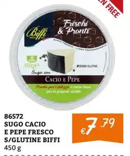 Zona SUGO CACIO E PEPE FRESCO S/GLUTINE BIFFI offerta
