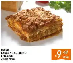Zona LASAGNE AL FORNO I MEDICEI offerta
