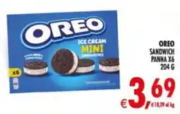 Deco Supermercati OREO ICE CREAM MINI SANDWICHES offerta