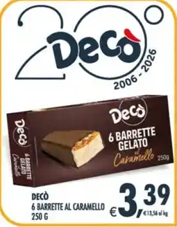 Deco Supermercati Decò 6 Barrette al Caramello offerta