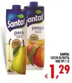 Deco Supermercati Santal succhi di frutta vari tipi offerta