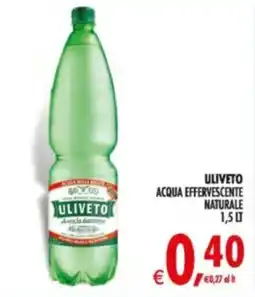 Deco Supermercati ULIVETO ACQUA EFFERVESCENTE NATURALE offerta