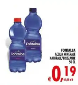 Deco Supermercati Fontalba Acqua Minerale Naturale/Frizzante offerta