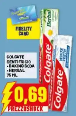 Risparmio Casa Colgate dentifricio baking soda herbal offerta