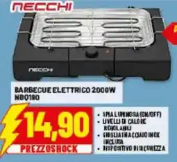 Risparmio Casa NECCHI BARBECUE ELETTRICO 2000W offerta