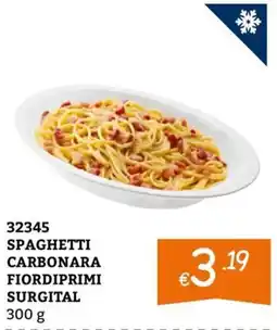 Zona SPAGHETTI CARBONARA FIORDIPRIMI SURGITAL offerta