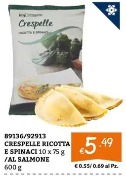 Zona Crespelle Ricotta e Spinaci offerta