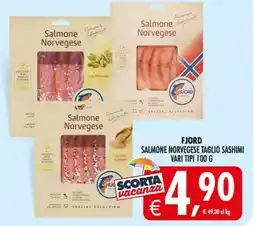 Deco Supermercati FJORD Salmone Norvegese Taglio Sashimi offerta
