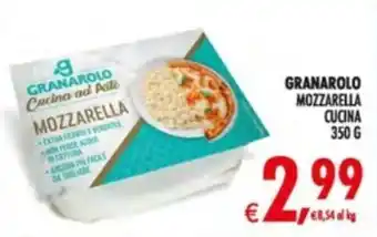 Deco Supermercati GRANAROLO MOZZARELLA CUCINA offerta