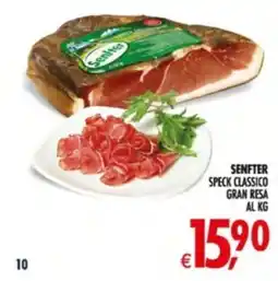 Deco Supermercati Senfter Speck Classico Gran Resa offerta