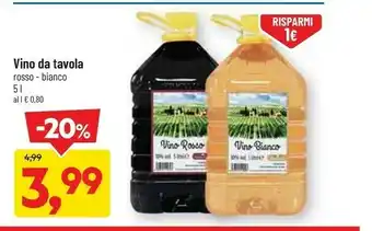 DPiù Vino da tavola offerta