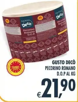 Deco Supermercati Gusto decò pecorino romano d.o.p. offerta