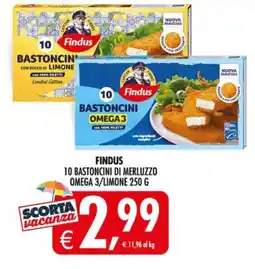 Deco Supermercati Findus Bastoncini Omega 3/Limone offerta