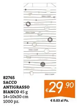 Zona SACCO ANTIGRASSO BIANCO offerta