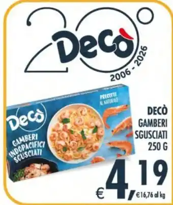 Decò Gamberi Indopacifici Scusciati