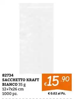 Zona SACCHETTO KRAFT BIANCO offerta