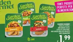 Deco Supermercati Garden gourmet cotoletta sottile/ mini burger zucca/ cotolette cavolfiore/ mini burger broccoli/nuggets offerta
