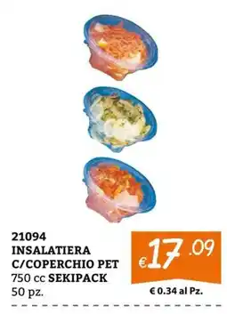 Zona INSALATIERA C/COPERCHIO PET offerta