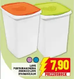 Risparmio Casa LOVE PORTABIANCHERIA ARANCIO LOVE offerta
