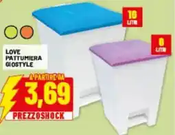 Risparmio Casa LOVE PATTUMIERA GIOSTYLE offerta