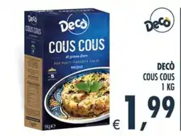 Deco Supermercati Decò Cous Cous offerta